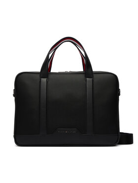 Tommy Hilfiger Tommy Hilfiger Nešiojamo kompiuterio krepšys Th Textured Computer Bag AM0AM14726 Juoda