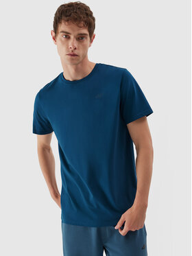 4F 4F T-Shirt 4FAW23TTSHM0876 Blau Regular Fit