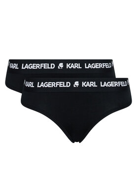 KARL LAGERFELD KARL LAGERFELD Komplet 2 par fig klasycznych 211W2125 Czarny
