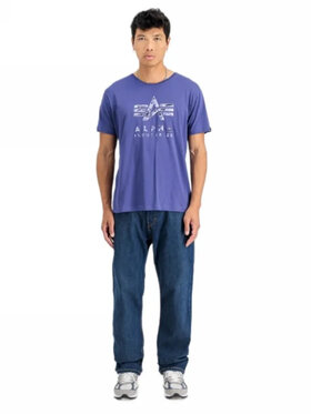 Alpha Industries Alpha Industries Tričko AI.146506-735 Tmavomodrá Regular Fit