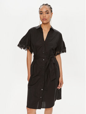 TWINSET Сукня-сорочка 241TT2281 Чорний Regular Fit