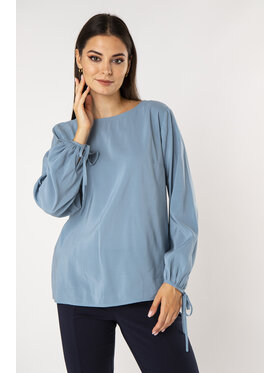 QUIOSQUE QUIOSQUE Bluzka MARTU SHIRT Niebieski Regular Fit