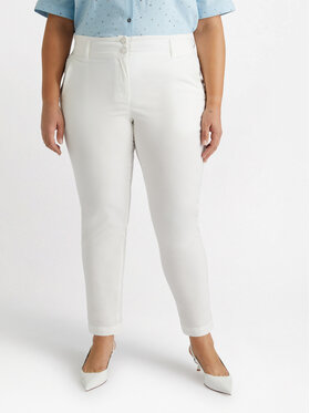 Fiorella Rubino Fiorella Rubino Pantaloni di tessuto P141L002114N011 Bianco Regular Fit