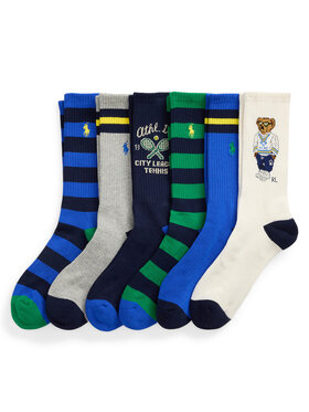 Polo Ralph Lauren Polo Ralph Lauren Zestaw 6 par wysokich skarpet męskich 449973015001 Kolorowy