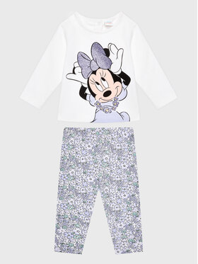 OVS OVS Set majica i leggins DISNEY 1756975 Bijela Regular Fit