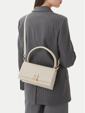 Tommy Hilfiger Tommy Hilfiger Soma Th Monogram Pebble Grain Crossbody Bag AW0AW17216 Écru