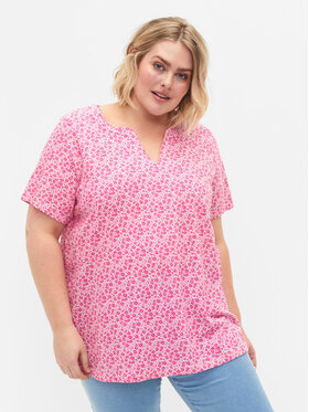 Zizzi Zizzi Palaidinė V50207A Rožinė Loose Fit