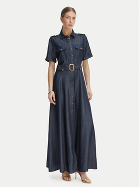 Marciano Guess Marciano Guess Hemdkleid G6GK60 D1056 Dunkelblau Classic Fit