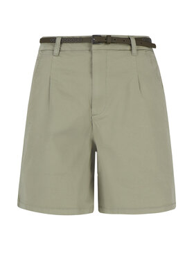 Volcano Volcano Szorty materiałowe P-MARACAS Khaki Regular Fit
