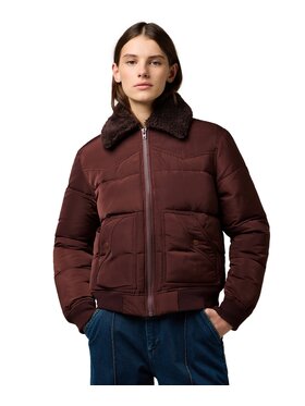 Wrangler Wrangler Kurtka puchowa 112371084 Brązowy Regular Fit