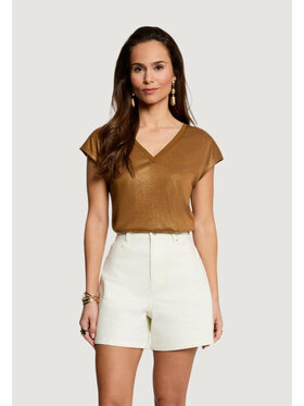 Morgan De Toi Morgan De Toi T-shirt 241-DAGA Marrone Casual Fit