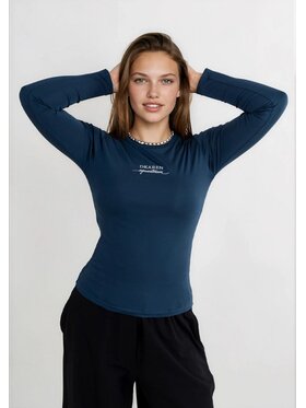 DKaren Sport DKaren Sport Bluzka EQ32 Granatowy Classic Fit