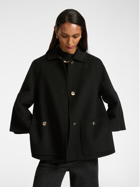 Elena Mirò Elena Mirò Cappotto di lana 8038Z000011N033 Nero A-Line Fit