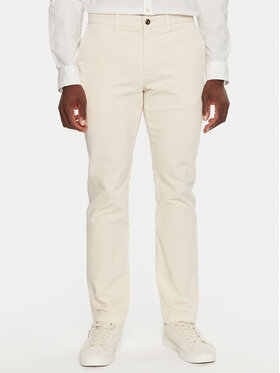 Tommy Hilfiger Tommy Hilfiger Штани з тканини MW0MW32932 Écru Regular Fit
