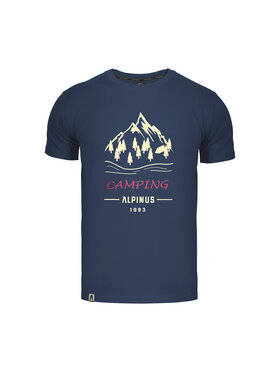 Alpinus Alpinus T-Shirt Polaris Granatowy Regular Fit