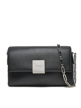 Calvin Klein Calvin Klein Torebka Ck Plaque Sm Crossbody W/Chain K60K612785 Czarny