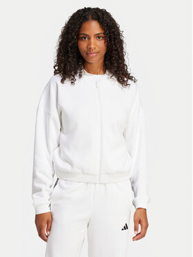 adidas adidas Majica dugih rukava Essentials Contemporary Logo JD9966 Bijela Loose Fit