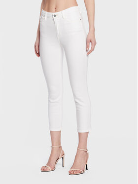 Guess Guess Jeans 1981 Capri W3GA91 D4DN1 Weiß Skinny Fit