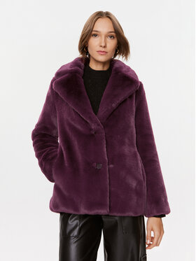 Guess Guess Кожено палто Corinne W3BL57 WFSI0 Бордо Regular Fit