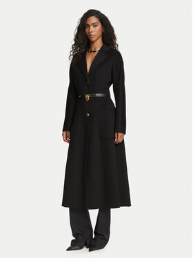 Elisabetta Franchi Elisabetta Franchi Μάλλινο παλτό CP-03D-67E2-V860 Μαύρο Regular Fit