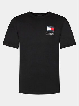 Tommy Jeans Tommy Jeans Tričko Tjm Slim Essential Flag Tee Ext DM0DM18263 Čierna Slim Fit
