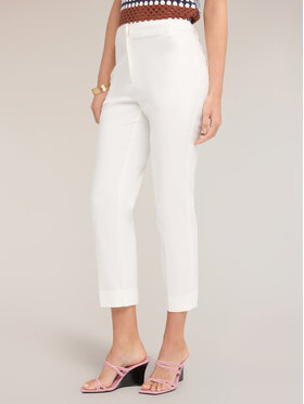 Motivi Motivi Spodnie materiałowe P085Q004532N011 Biały Slim Fit