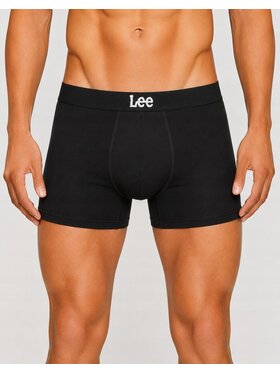 Lee Lee Bokserki Gannon 3 Pack Cotton Elastane Trunks Czarny