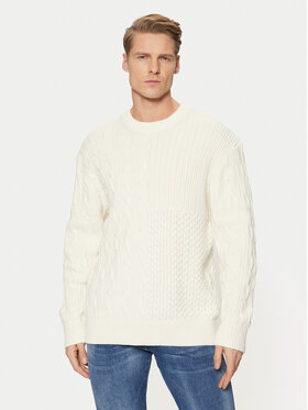 Tom Tailor Denim Tom Tailor Denim Maglione 1044433 Écru Relaxed Fit