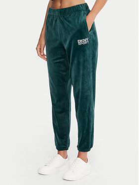 DKNY Sport DKNY Sport Teplákové nohavice DP5P3702 Zelená Regular Fit