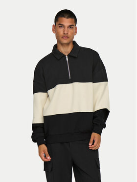 Only & Sons Only & Sons Bluza Byorn 22031400 Czarny Oversize