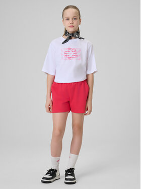 4F 4F Szorty sportowe THE COLOR'S ENERGY Różowy ciemny Loose Fit