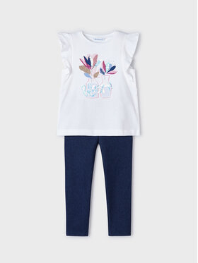 Mayoral Mayoral Набір футболка та легінси 3703 Cиній Slim Fit