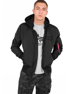 Alpha Industries Alpha Industries Kurtka przejściowa AI.196108-515 Czarny Basic Fit