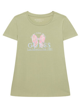 Guess Guess T-Shirt J6GI28 K6YW4 Světle zelená Regular Fit