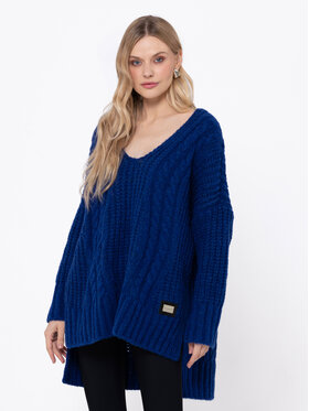 LIDIA KALITA LIDIA KALITA Sweter Luxembourg Granatowy Oversize