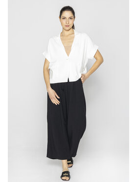 Deni Cler Milano Deni Cler Milano Spodnie materiałowe T-DC-5247-E2-20-90-1 Czarny Loose Leg