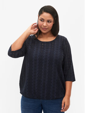 Zizzi Zizzi Halenka V50249B Tmavomodrá Loose Fit