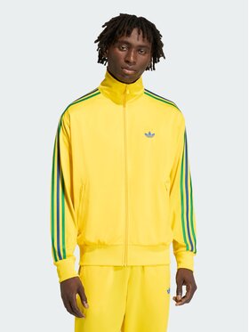 adidas adidas Bluza FIREBIRD Żółty Loose Fit