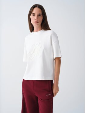 La Mania La Mania T-Shirt OTIS Kremowy Basic Fit