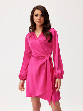 Roco Fashion Roco Fashion Sukienka koktajlowa Catlin Fioletowy Regular Fit