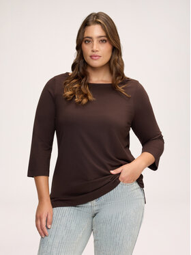 Fiorella Rubino Fiorella Rubino Blusa G0CRL009262N022 Marrone Regular Fit
