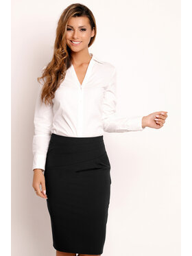 Awama Awama Spódnica L030 Czarny Basic Fit