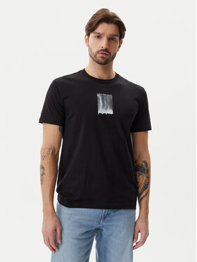 Calvin Klein Jeans Calvin Klein Jeans Marškinėliai Brush Stroke J30J327522 Juoda Regular Fit