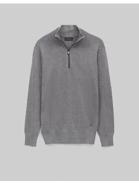 Borgio Borgio Sweter gabicce Szary Slim Fit