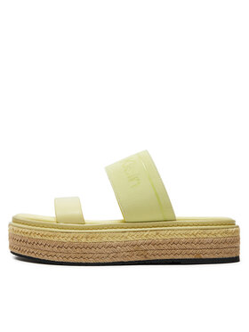 Calvin Klein Natikači Wedge Slide He HW0HW01966 Rumena