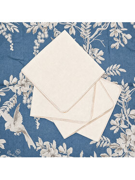Roseberry Home Roseberry Home Serwetki Sotto Voce Porcelain Biały
