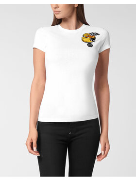 PHILIPP PLEIN PHILIPP PLEIN Tričko 24601 Biela Skin Tight Fit