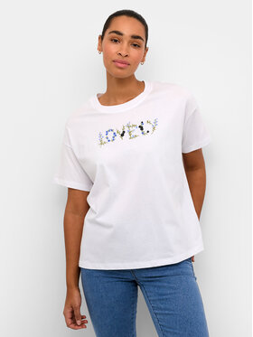 Kaffe Kaffe T-Shirt Firia 10508406 Biały Regular Fit