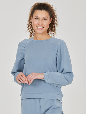 Athlecia Athlecia Džemperis Jillnana W Balloon Sleeve Sweat EA223322 Mėlyna Regular Fit