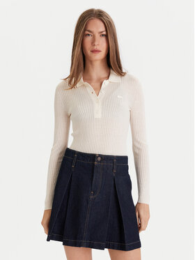 Lacoste Lacoste Светр AF4006 Écru Slim Fit